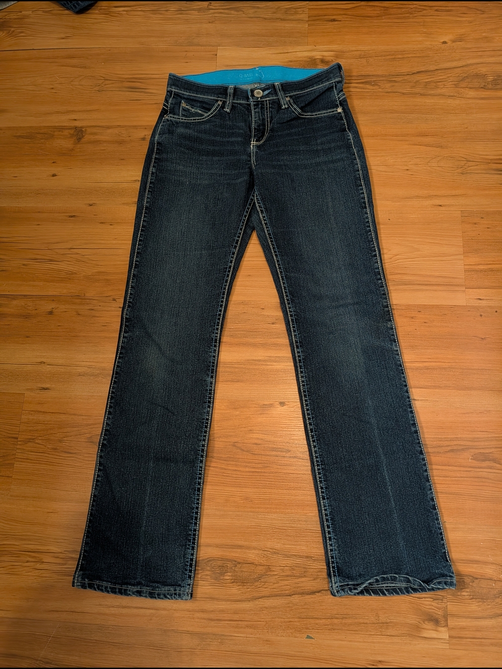 Dark Wash Women's Bootcut Jeans Q Baby Wranglers